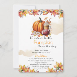 Convite Sweet Little pumpkin latte is on the way 