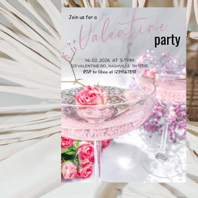 Convite Sweet Love Valentine’s Day Party (Criador carregado)