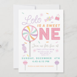 Convite Sweet One First Birthday customizable Invitation