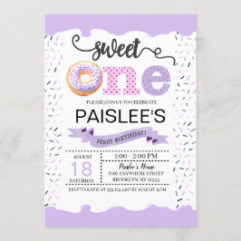 Convite Sweet One First Birthday Invitation