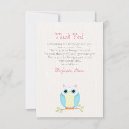 Convite Sweet Owl Birthday