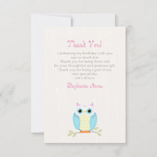 Convite Sweet Owl Birthday