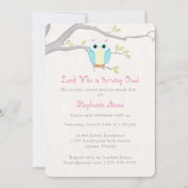 Convite Sweet Owl Birthday