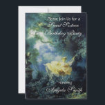 Convite SWEET SEXTENSA FESTA Azul Champanhe Amarelo<br><div class="desc">Mestra vibrante,  romântica e alegre do óleo Jean - Honoré Fragonard 1767-1768 na Canvas .Pintura digital e reelaboração em cor azul verde,  amarelo,  preto por parte do Búlgaro Lumini.</div>
