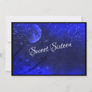 Convite Sweet Sixteen,Full Moon, Enchanted Evening