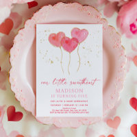 Sweetheart Pink Dourado Balões de Coração Aniversá