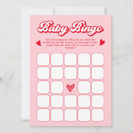 Convite Sweetheart Valentine Baby Shower Baby Bingo Game