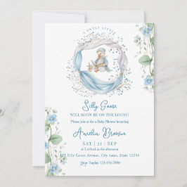 Convite Swet Silly Goose Reading Baby Shower Invitation