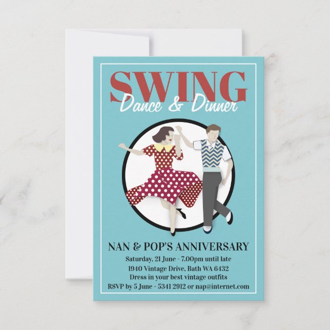 Convite Swing Dance (Frente)