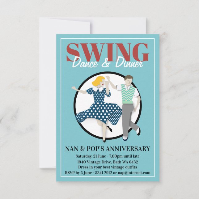 Convite Swing Dance (Frente)