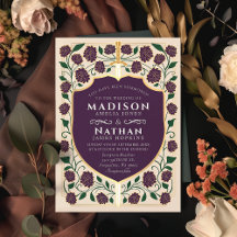 Sword & Shield Medieval Fantasy Casamento Monogram