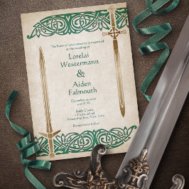 Convite Swords Celtic Wedding
