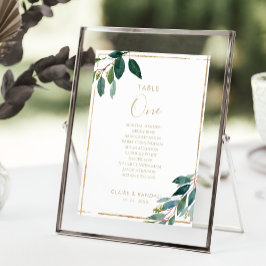 Convite Tabela de Pastas Chic Número 1 Gráfico Sentado