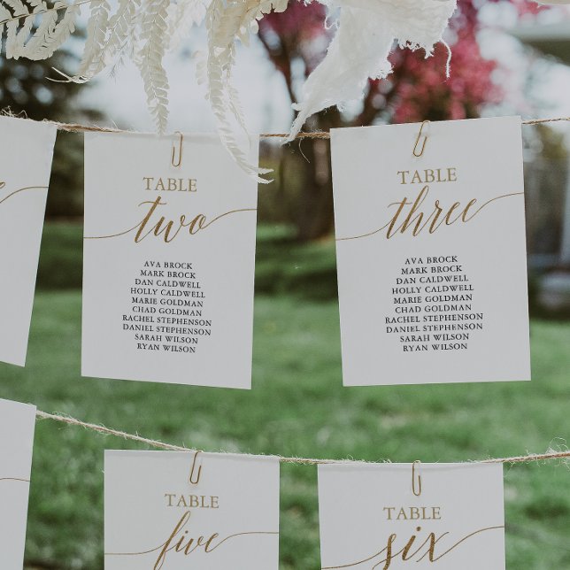 Convite Tabela Dourada Elegante Número 3 Gráfico Sentado (Criador carregado)