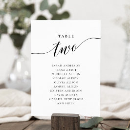 Convite Tabela Editável Número Dois Placa Gráfico Sentada