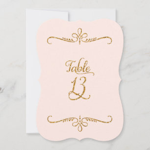 Convite Tabela Número 13, Recepção de Letra de Script d