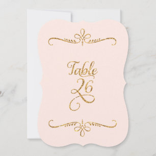 Convite Tabela Número 26, Recepções de Letra de Script de 