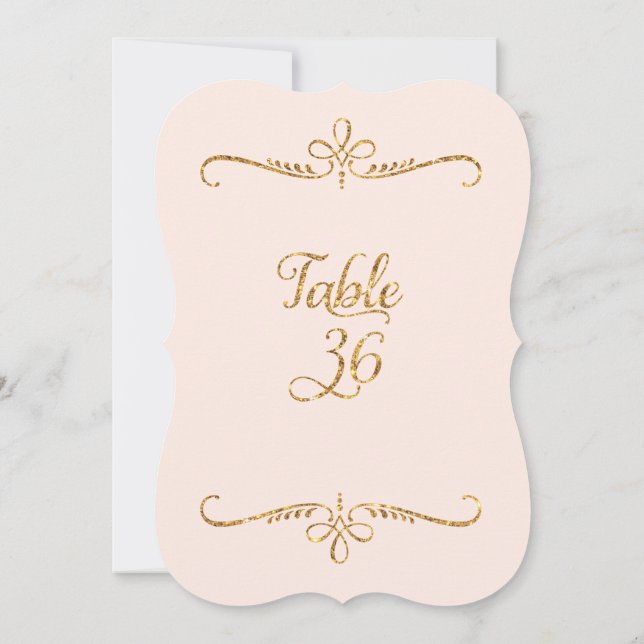 Convite Tabela número 36, Recepções de Letra de Script de  (Verso)