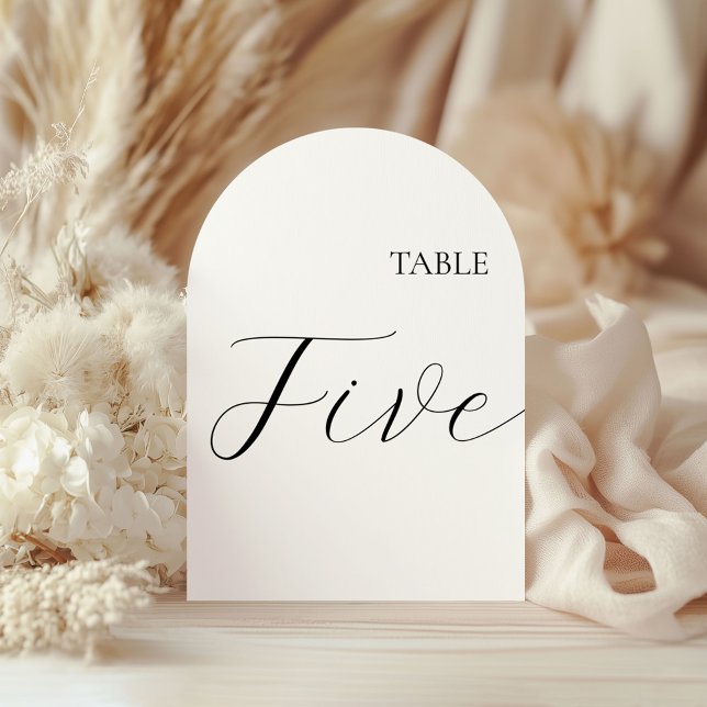 Convite Table Number Five Card (Criador carregado)