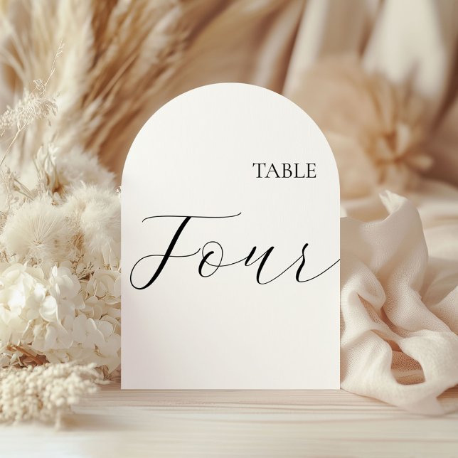 Convite Table Number Four Card (Criador carregado)