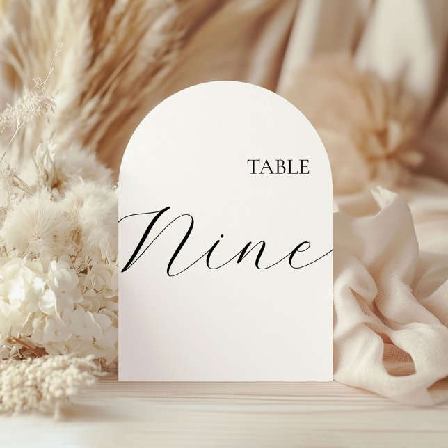 Convite Table Number Nine Card (Criador carregado)
