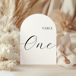 Convite Table Number One Card
