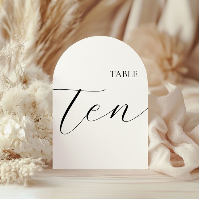 Convite Table Number Ten Card (Criador carregado)
