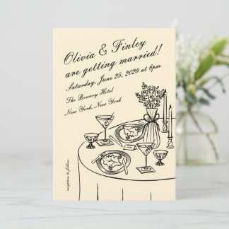 Convite Tableau Wedding Invitation