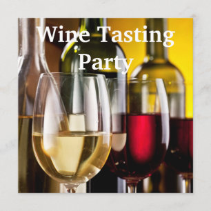 Convite Taça de Vinho Garrafas Degustação de Vinho Festa