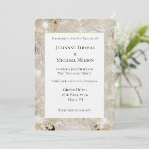 Convite Taças De Champanhe Douradas Casamento