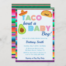 Taco Bout a Baby Boy Fiesta Stripe Chá de fraldas