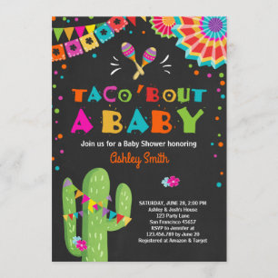 Convite Taco Bout a Baby Fiesta Chá de fraldas