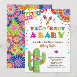 Convite Taco Bout a Baby Fiesta Chá de fraldas