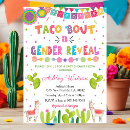 Convite Taco 'Bout a Baby Gender Reveal Invitation