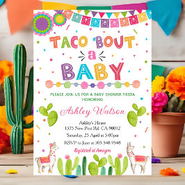 Convite Taco 'Bout a Baby Shower Invitation Fiesta Invite
