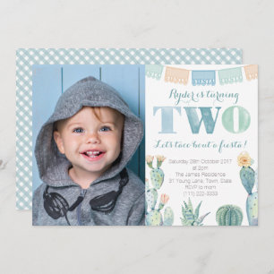 Convite Taco Bout A Fiesta, segundo aniversário de Festa