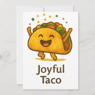Convite Taco 'Bout a Party Cute Fiesta Birthday Invitation