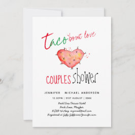 Convite Taco BOUT AMOR Casamento Moderno Fiesta