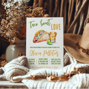 Convite Taco 'Bout Love! Tacos e Chá de panela de tequila