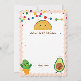 Convite Taco Fiesta Tema Advice & Good deseja bebê I