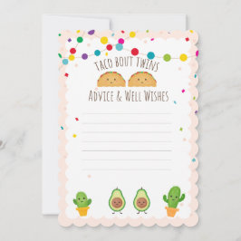 Convite Taco sobre Gêmeos! Aconselhamento e boas intenções