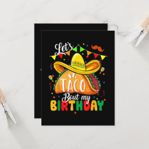 Convite Taco Sobre Meu Aniversário Divertido Cinco De Mayo