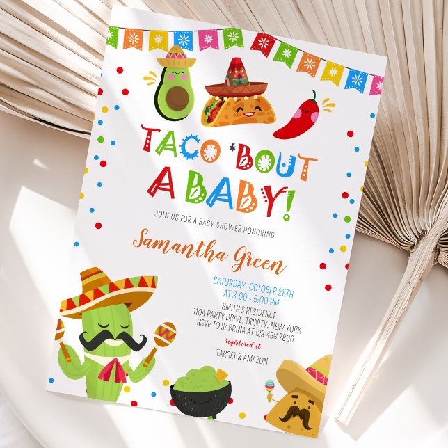 Convite Taco Sobre um Chá de Bebê (Criador carregado)