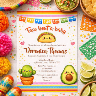 Convite Taco sobre um Chá de Bebê