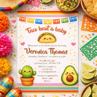 Convite Taco sobre um Chá de Bebê