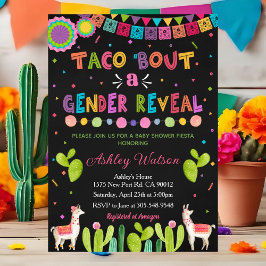 Convite Taco Sobre uma Festa de Revelação de Gênero Convit