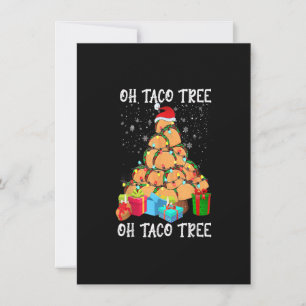 Convite Taco Tree Comida Mexicana Taco Sobre Natal Xma
