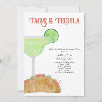Tacos e Tequila Margarita Festa de noivado