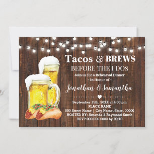 Convite Tacos Russos e Brechas Antes Que Eu Faça Casais C