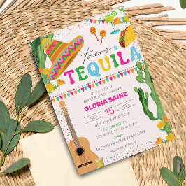 Convite Tacos Tequila Fiesta Chá de panela vibrante mexica